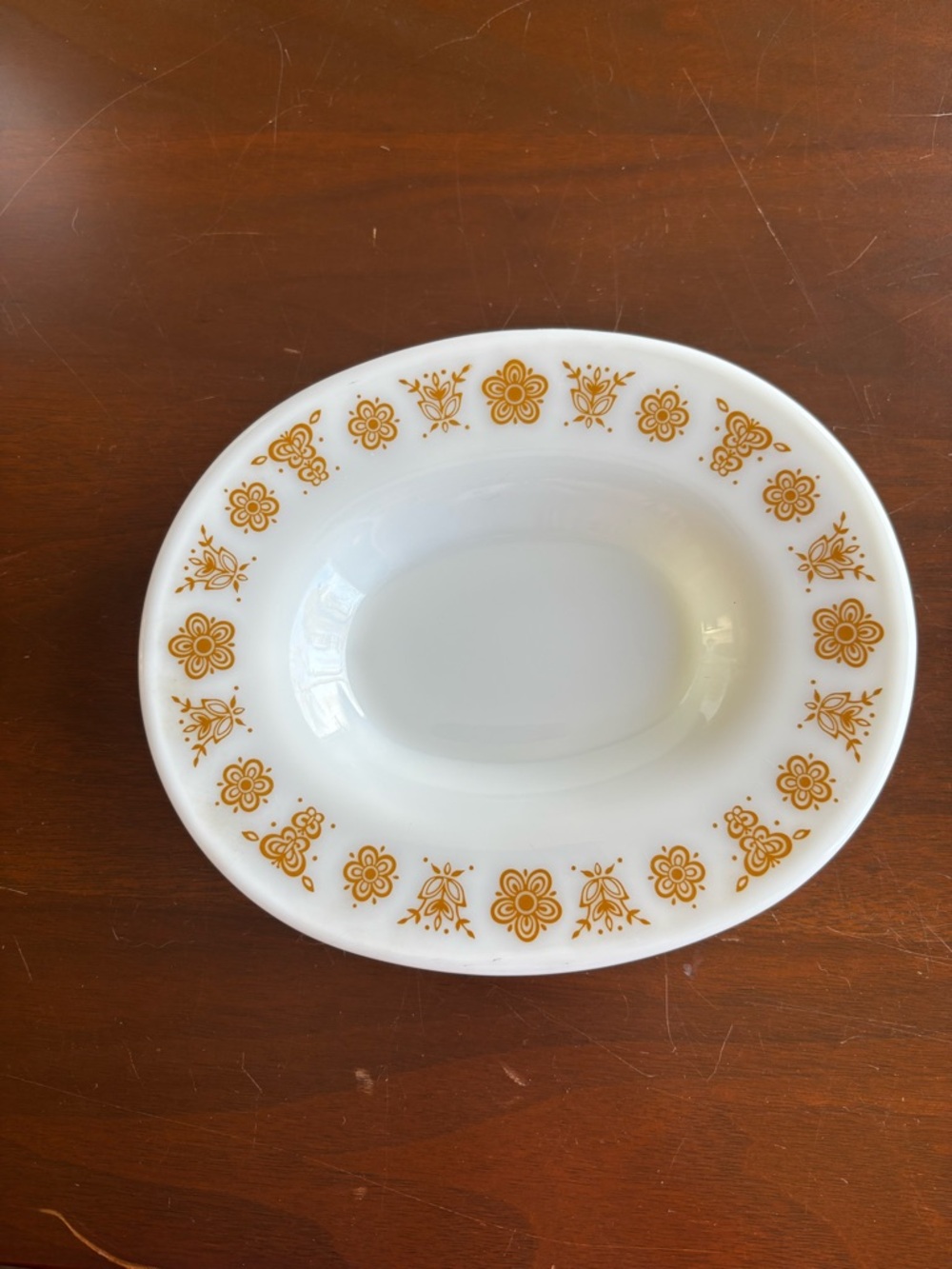 Vintage Pyrex Butterfly Gold Gravy Boat & Dish - Picture 6 of 9